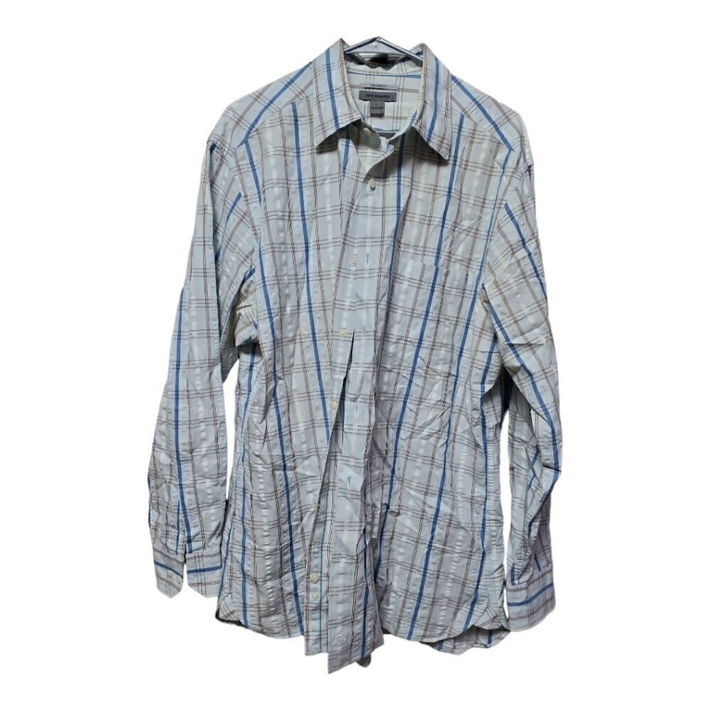 3012 - Johnston & Murphy Plaid Cotton Shirt - like new